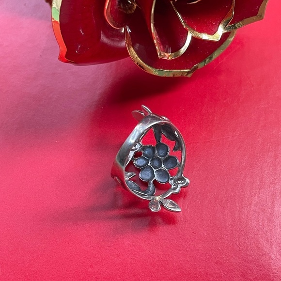 925 Silver Rings,Elegant Silver Leaf Ring Size 7” - Picture 12 of 12